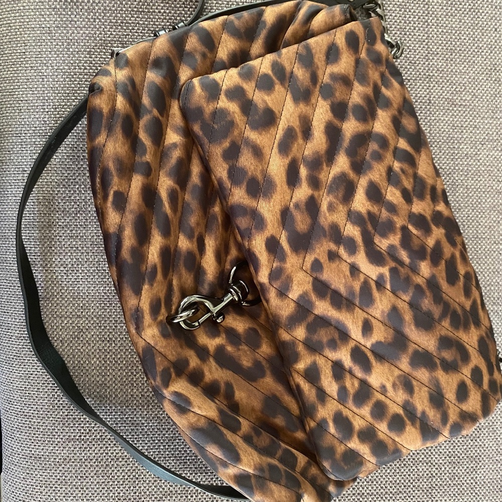 Flash Sale!! Rebecca Minkoff Jumbo Edie Leopard Print Quilted bag